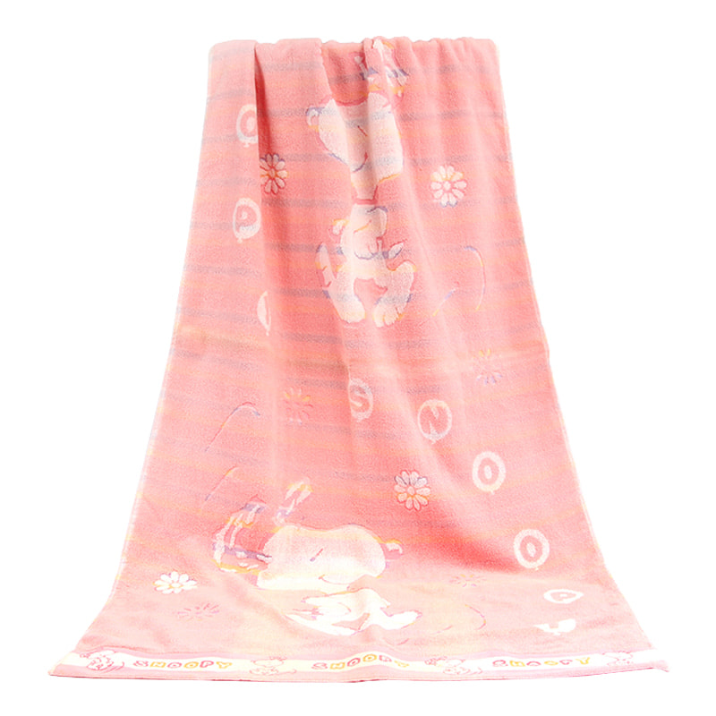 Serviettes de bain jacquard en coton