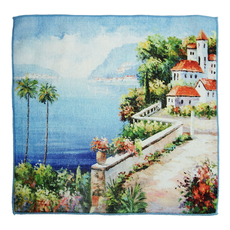Serviette à main imprimée en coton personnalisé