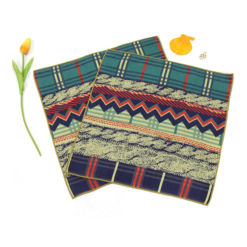 Serviette à main imprimée en coton rétro en coton