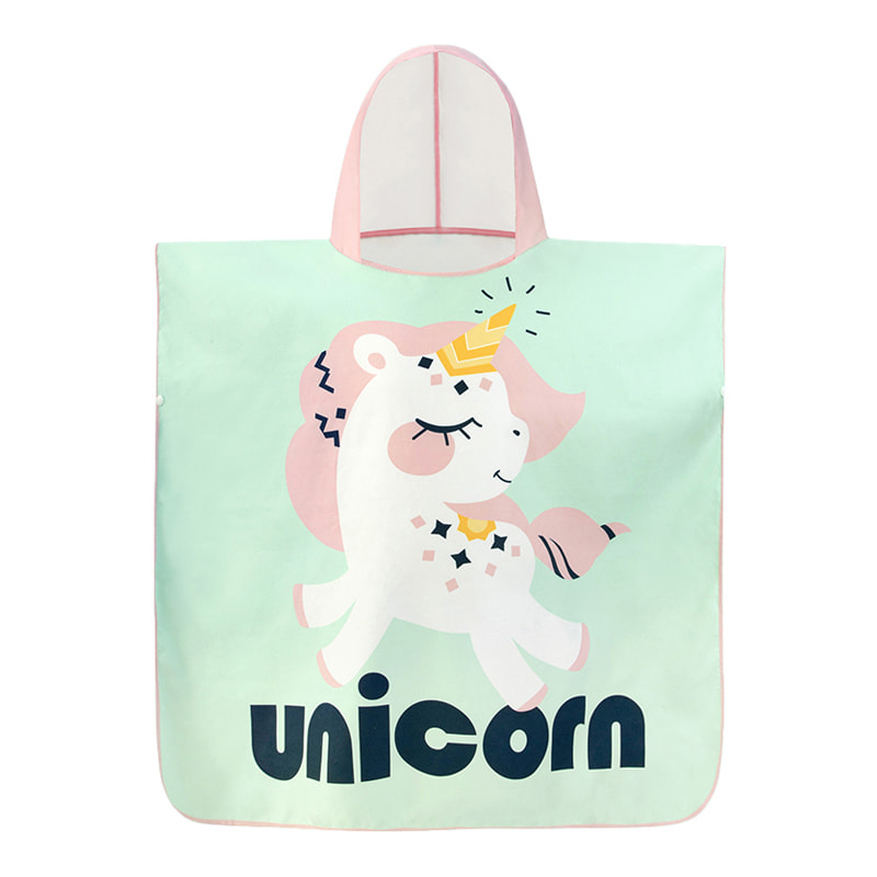 Serviette de plage à capuche à imprimé personnalisée