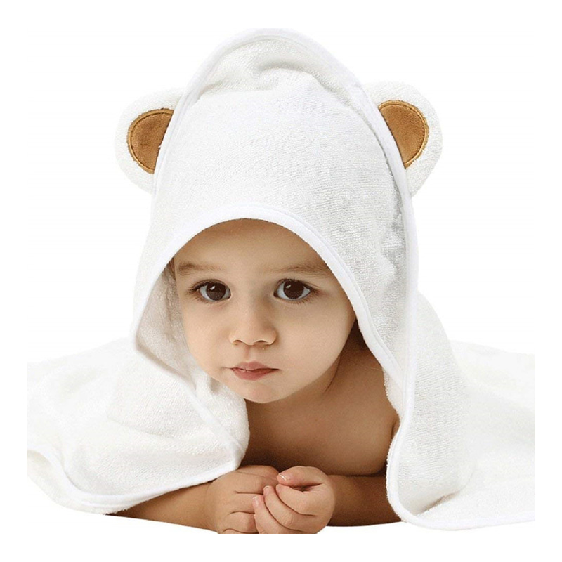 Serviette à capuche bébé tissu en bambou